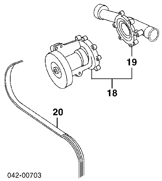 Pas napędowy mechanizmów 6PK2615 Dayco