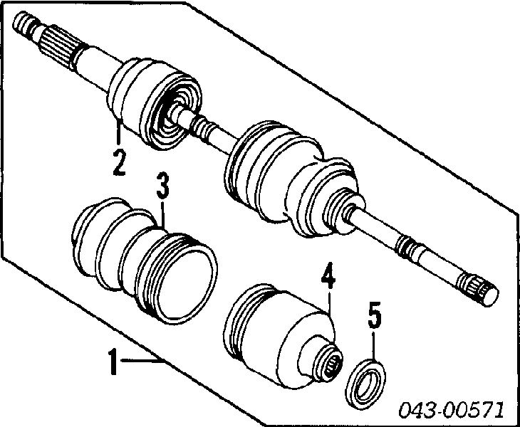 44325SB0003 Subaru osłona przegubu homokinetycznego półosi przedniej wewnętrzna