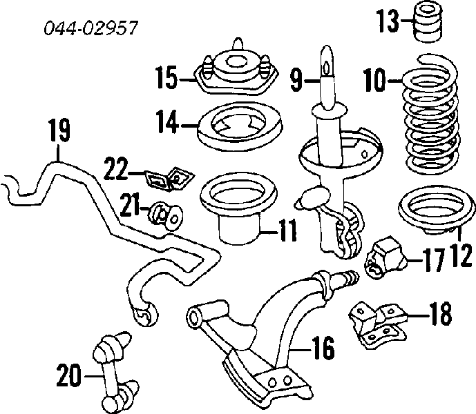 Amortyzator przedni G63060 Tashiko