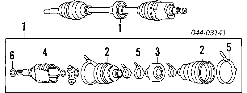 4342016061 Toyota przegub homokinetyczny przedni zewnętrzny