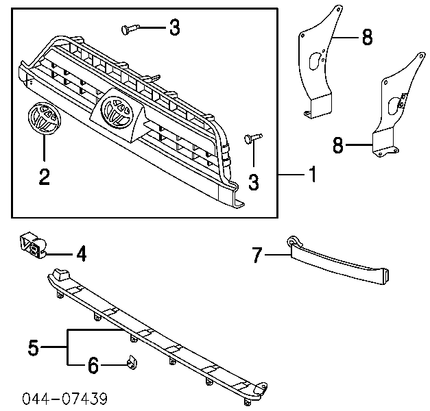 Atrapa grill Toyota 4Runner