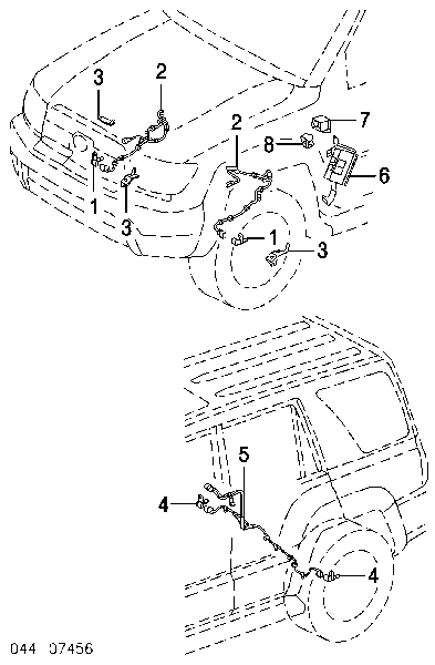 Przewód czujnika ABS przedni lewy Toyota 4Runner (GRN21, UZN21)