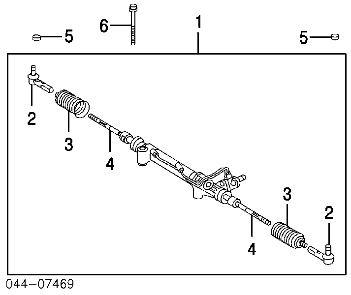 Listwa kierownicza (maglownica) Toyota 4Runner (GRN21, UZN21)