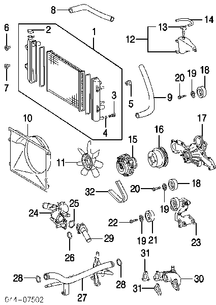 Termostat Toyota Land Cruiser PRADO ASIA (J12)