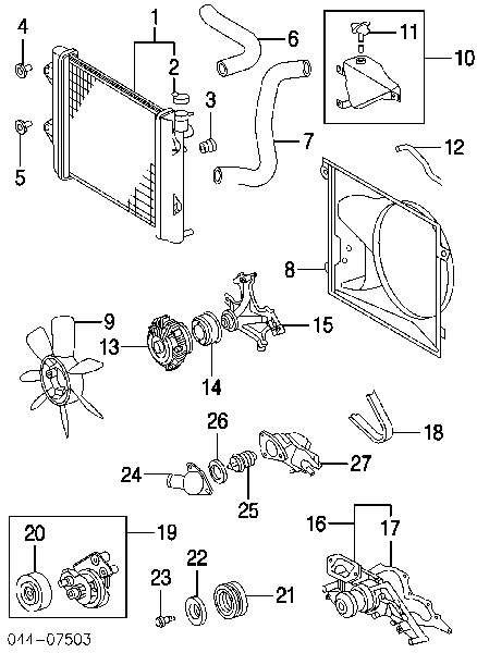 164016A140 Toyota pokrywa (korek chłodnicy)