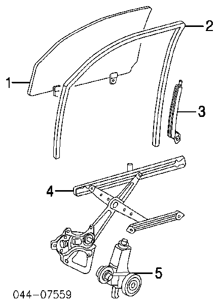 Mechanizm podnoszenia szyby drzwi przednich lewych Toyota Fj Cruiser 