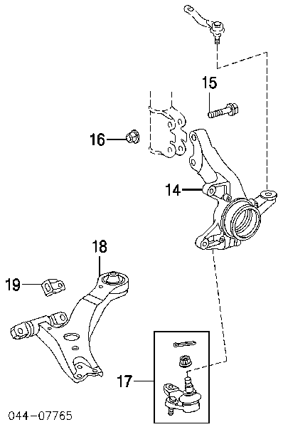 90178A0027 Toyota nakrętka mocująca amortyzatora