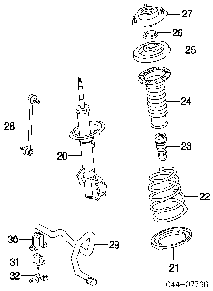 48815AE030 Toyota tuleja stabilizatora przedniego