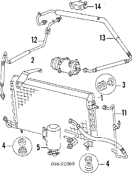 Chłodnica klimatyzacji Volkswagen Golf II hatchback (19E, 1G1) (1983 - 1992) cena, od 145,85 USD