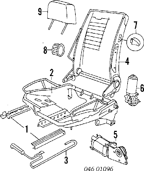 Pokrętło regulacji oparcia siedzenia Volkswagen Golf 3 (1H1)