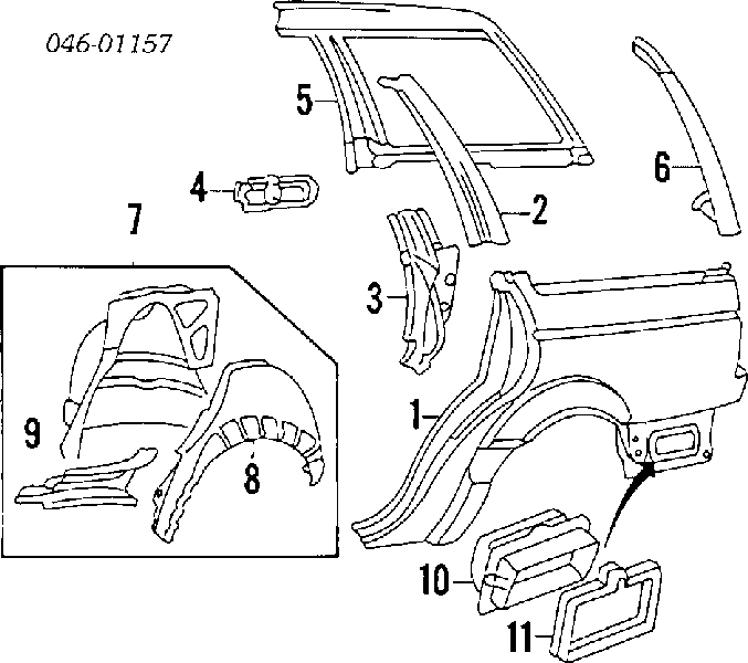 Klapka wlewu paliwa do Volkswagen Passat B3, B4 3A5, 351, 315