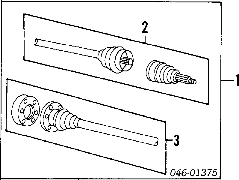 Półoś napędowa przednia Audi 90 (81, 85, B2)