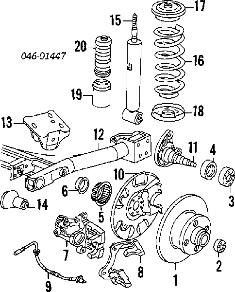 1478438 Ford zacisk hamulcowy tylny lewy