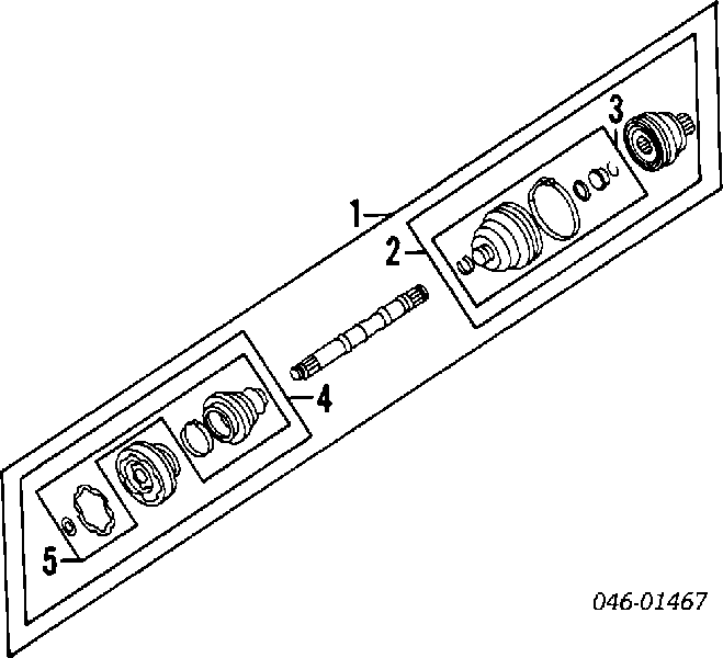 701498340AX VAG przegub homokinetyczny przedni zewnętrzny