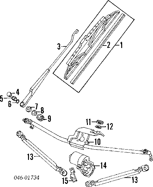 701955325 VAG mechanizm wycieraczek