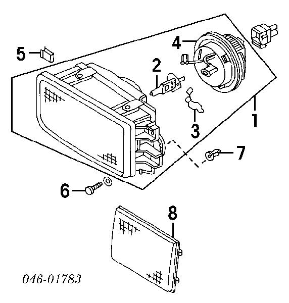 Lampa przeciwmgielna lewa Volkswagen Passat B3, B4
