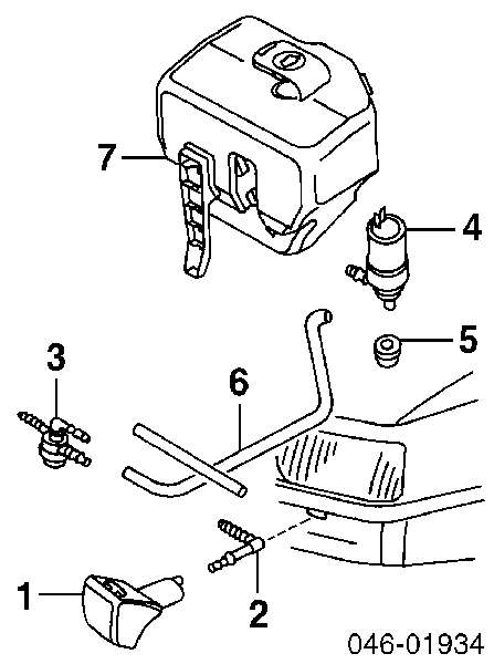 Uszczelka pierścieniowa pompy spryskiwacza Volkswagen Polo 4 (9N)