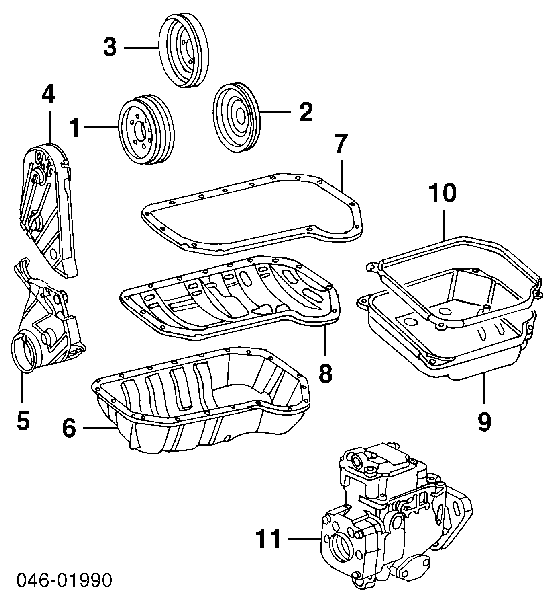 Osłona paska rozrządu górna Audi A6 (4A, C4)