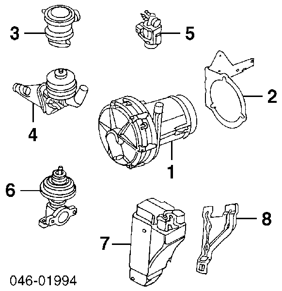 Pompa powietrza Volkswagen Passat (B3, B4, 3A5, 351, 315)