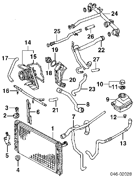 078121081D VAG przewód (króciec układu chłodzenia)