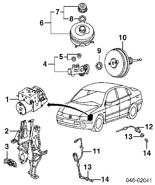 Zbiorniczek głównego cylindra hamulcowego (płynu hamulcowego) Audi A4 B5 (8D2)