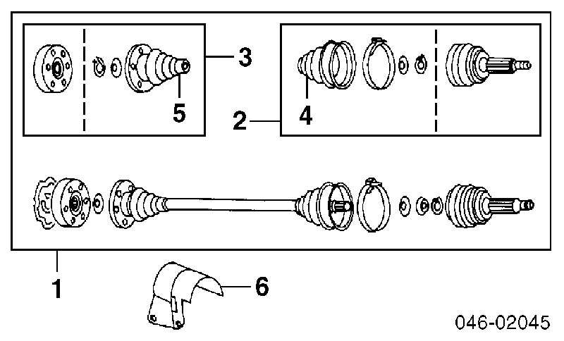 8D0407271CL VAG półoś napędowa przednia lewa