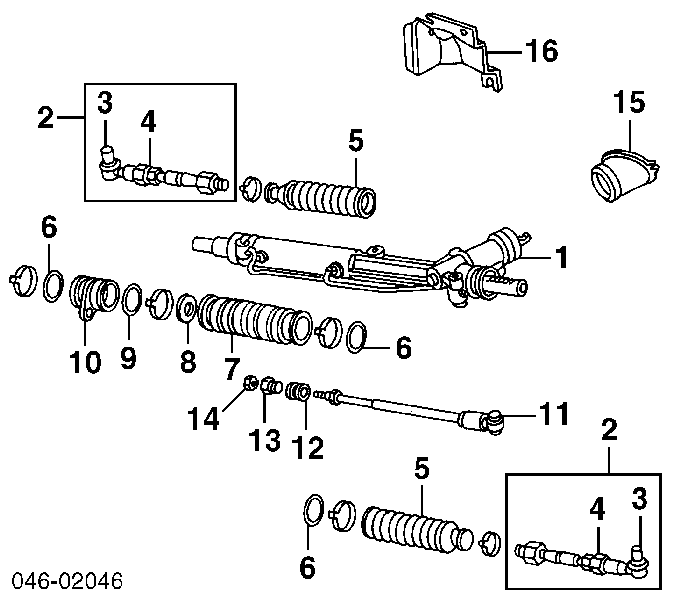 Osłona przekładni kierowniczej (maglownicy) prawa Audi A4 Avant B5 (8D5)