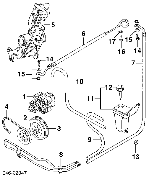 Zbiornik płynu wspomagania Audi A6 (4B2, 4B4, C5)