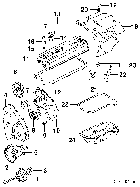 Nakładka na miskę olejową Audi 80 (8C2, B4)