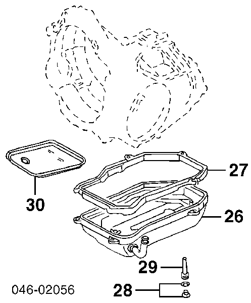 Korek miski automatycznej skrzyni biegów N90414203 VAG/Seat