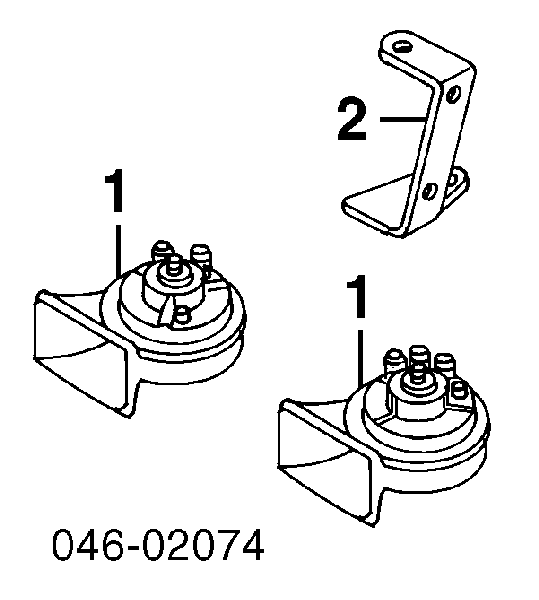 6236J2 Peugeot/Citroen sygnał dźwiękowy (klakson)