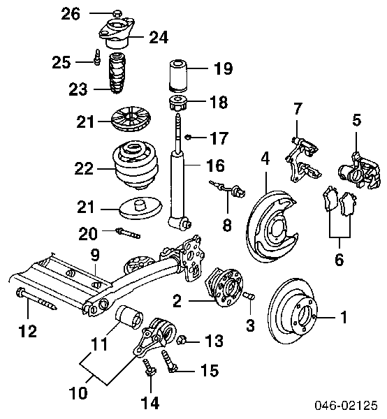 Poduszka amortyzatora tylnego Skoda SuperB 1 (3U4)