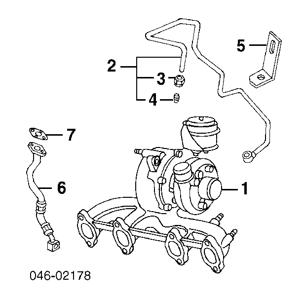 Rurka (przewód) spływu oleju z turbiny Seat Leon (1M1)