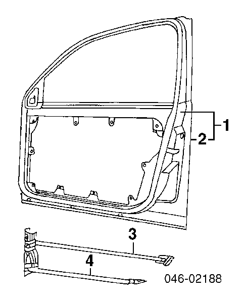 Drzwi przednie lewe Volkswagen Beetle hatchback (9C1, 1C1, 9G1) (1998 - 2010) cena, od 187,54 USD