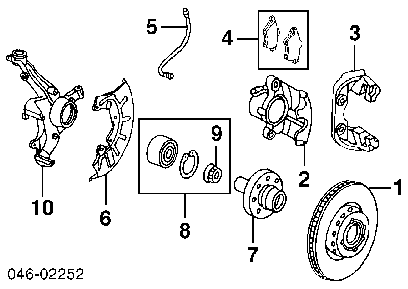 Nakrętka piasty przedniej Audi A3 (8L1)