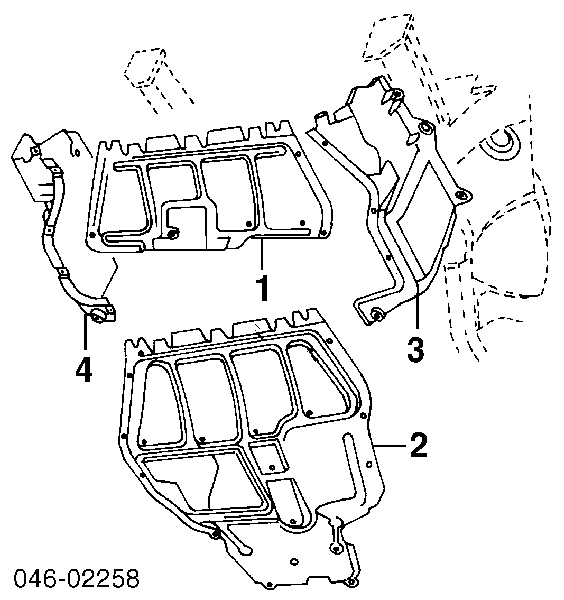 Osłona silnika, miski (przedziału silnika) Seat Toledo 2 (1M2)