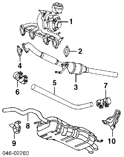 Tłumik, tylna część 1J5253609L VAG