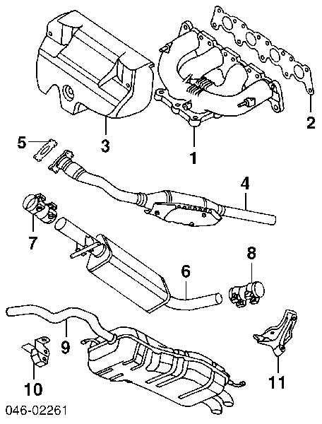 1J0253115L VAG uszczelka rury odbiornika tłumika