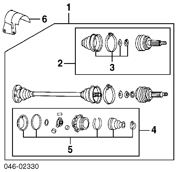 1J0498099E VAG przegub homokinetyczny przedni zewnętrzny