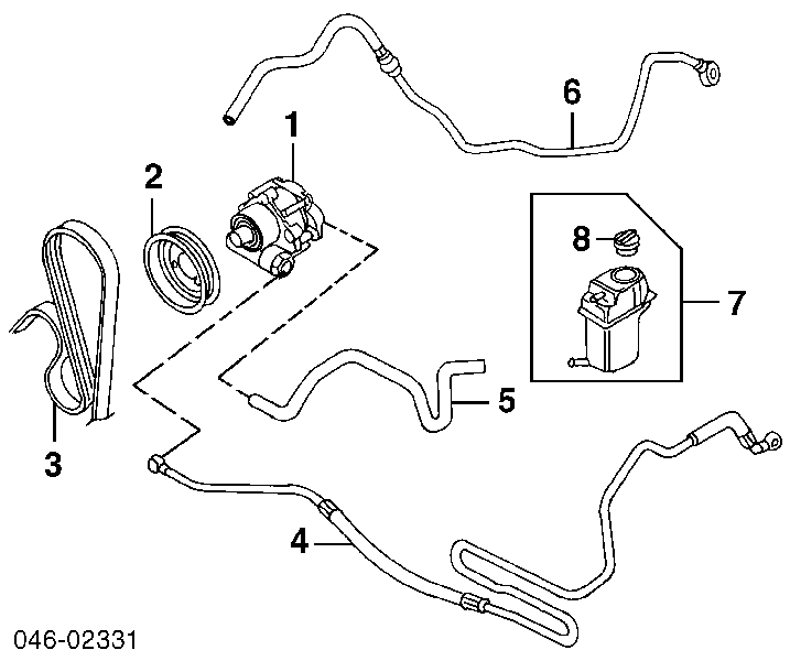 Zbiornik płynu wspomagania Audi TT (8N3)