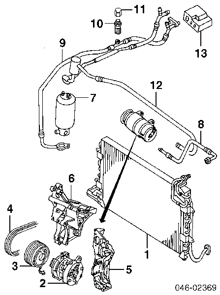 Zawór sprężarki klimatyzacji Seat Leon (1M1)