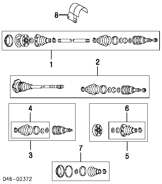 357498099E VAG przegub homokinetyczny przedni zewnętrzny