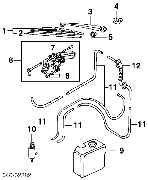 V10080358 Vemo dysza spryskiwacza szyby tylnej