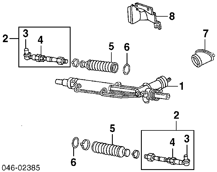 3B1422052Q VAG listwa kierownicza (maglownica)