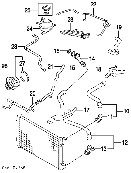 Filtr płynu chłodzącego Audi A6 (4B2, 4B4, C5)