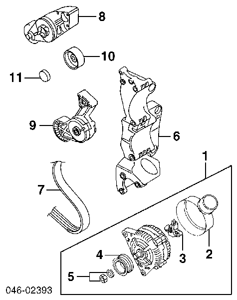 028903018AV VAG alternator