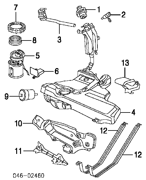 Czujnik poziomu paliwa w zbiorniku Volkswagen Beetle (9C1, 1C1, 9G1)