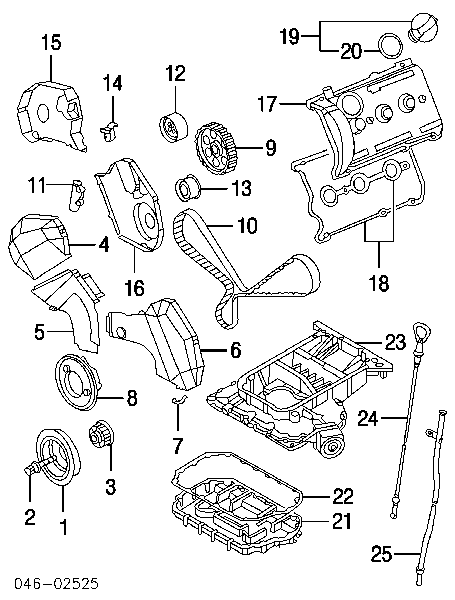 Uszczelka miski olejowej silnika Audi A4 B6 (8E2)