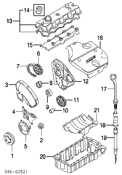 1315782 Ford koło pasowe wału korbowego