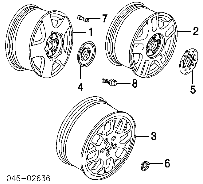 1J0601149GGJW VAG Kołpak do obręczy koła